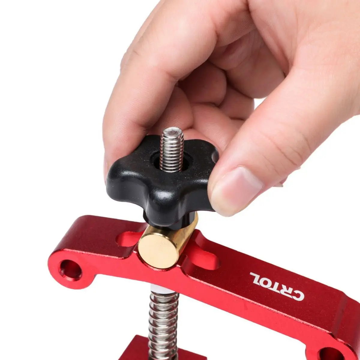 CRTOL Quick Acting Hold Down Clamp For 19/30mm T-Track Carpenter Universal Fixed Jig T-Slots Blocks Platen Woodworking Tools