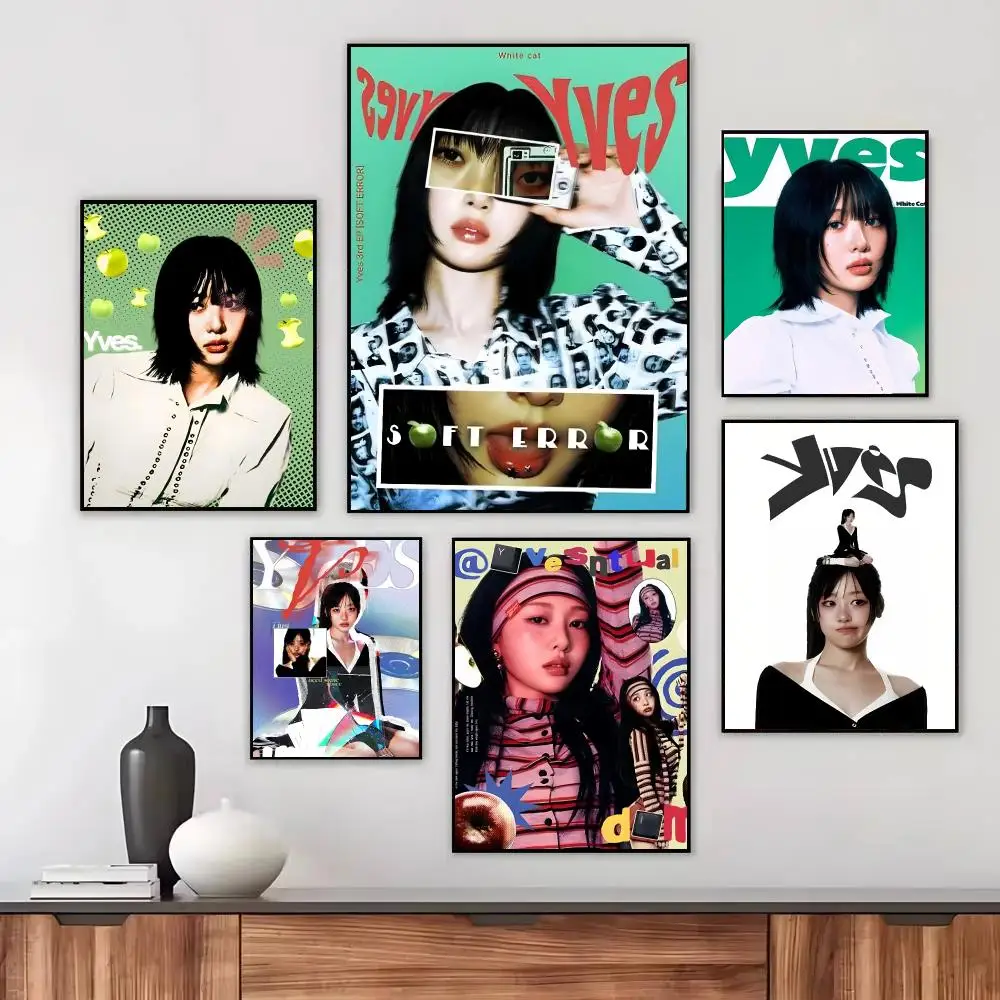 Singer Y-Yves Loona Poster Wall Art Printed Decor Sticker Stylish Home Gift for Living Room Bedroom Corridor Cafe
