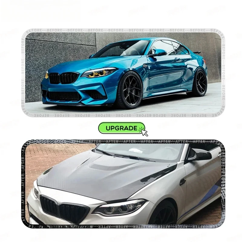 Real Dry Carbon Fiber MP Style Engine Hood  M2 F87 2014-2022 Lightweight New Condition Front Bonnet Body Kit Upgrade