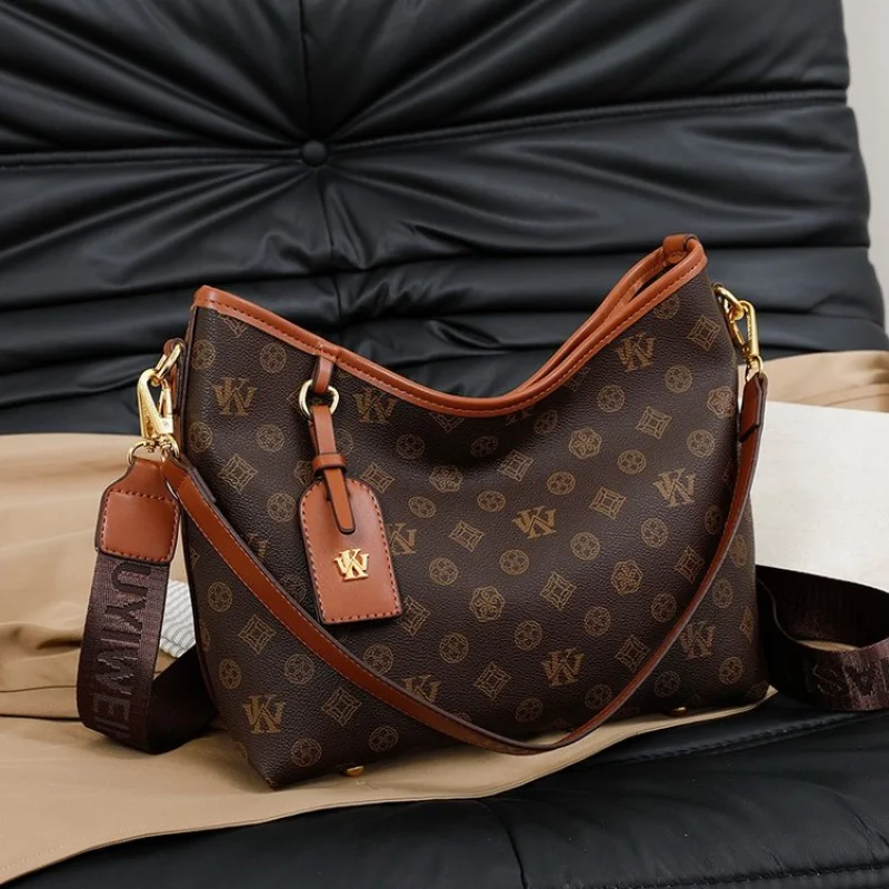 Tas Selempang Kulit Berkualitas Tinggi Untuk Wanita, Tas Tangan Desainer Selempang Bahu, Elegan Untuk Kantor