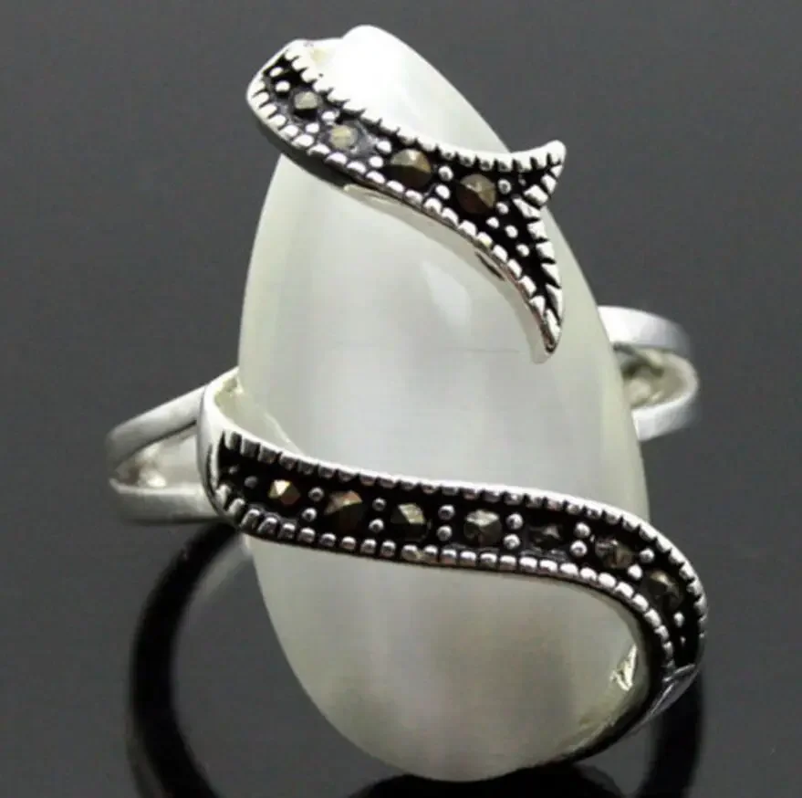 

благородное кольцо 24*13 мм РЕДКИЙ БЕЛЫЙ ОПАЛЬНЫЙ СТЕРЛИНГ СЕРЕБРЯНЫЙ 925 БУЛИ РАЗМЕР 7/8/9/10