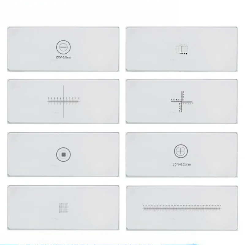 

1PC Microscope Stage Micrometer Calibration Slide Graduated Scale Slide 0.1/0.01mm Microscopio Reticle Division of the Graticule