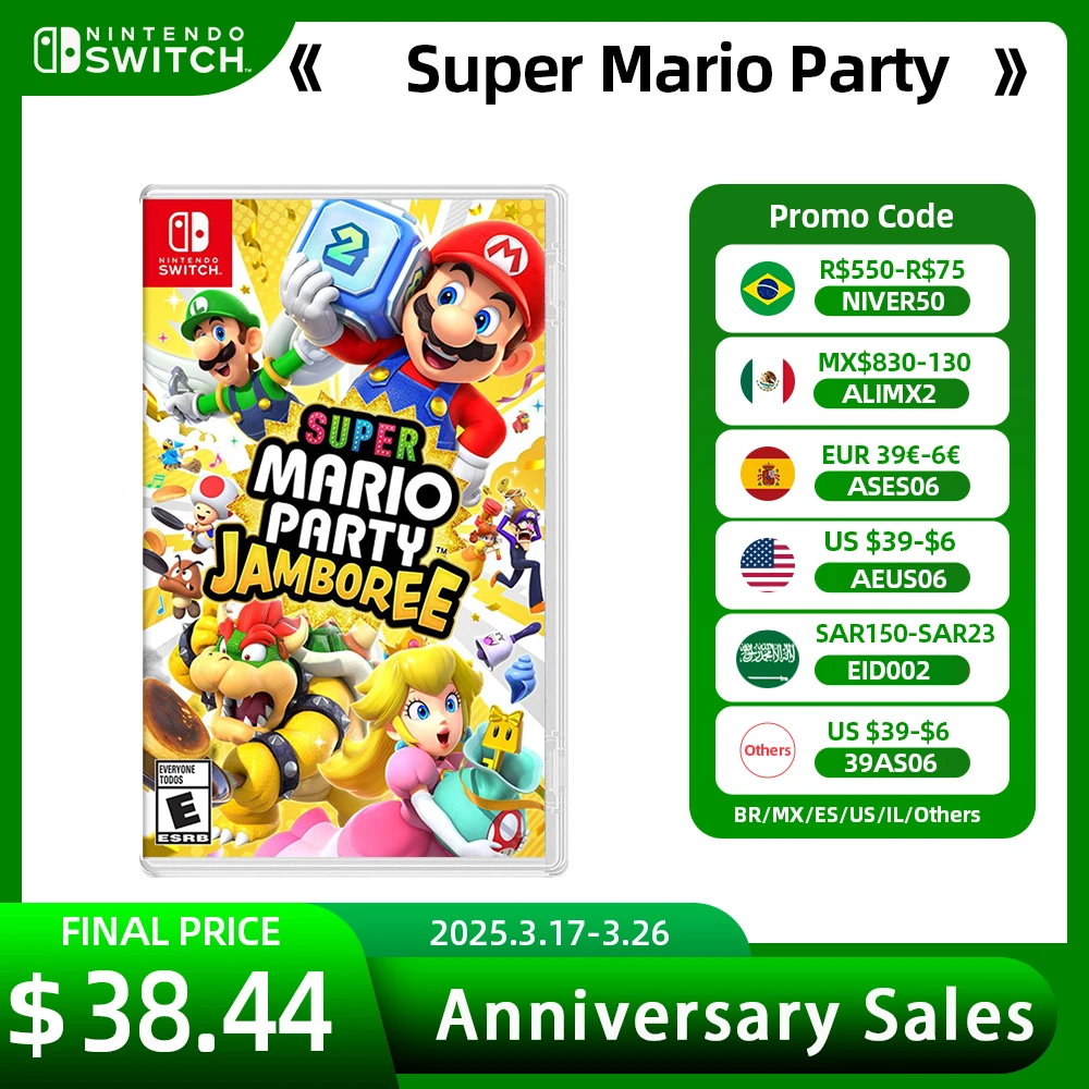 Nintendo Switch Games Super Mario Party Jamboree Original Physical Game Card Action Genre Game for Nintendo Switch Game Console