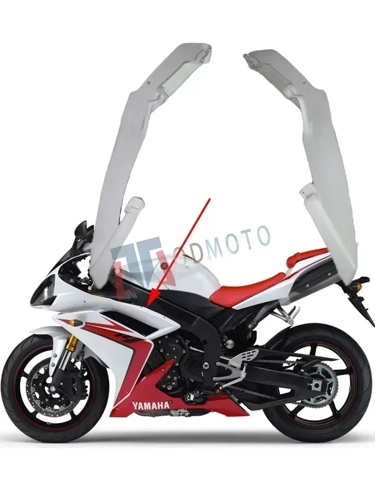 For Yamaha YZF-R1 2007 2008 Unpainted Body Lleft and Right Side Upper Cover ABS Injection Fairing Motorcycle Accessories