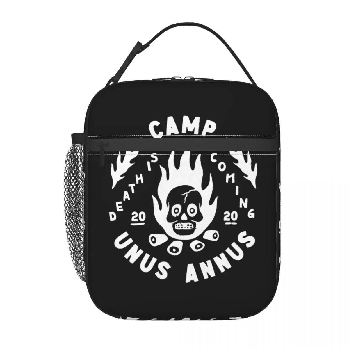 Camp Unus Annus Logo Thermal Insulated Lunch Bag Memento Mori Ethan Markiplier Mark Portable Lunch Container Storage Food Box