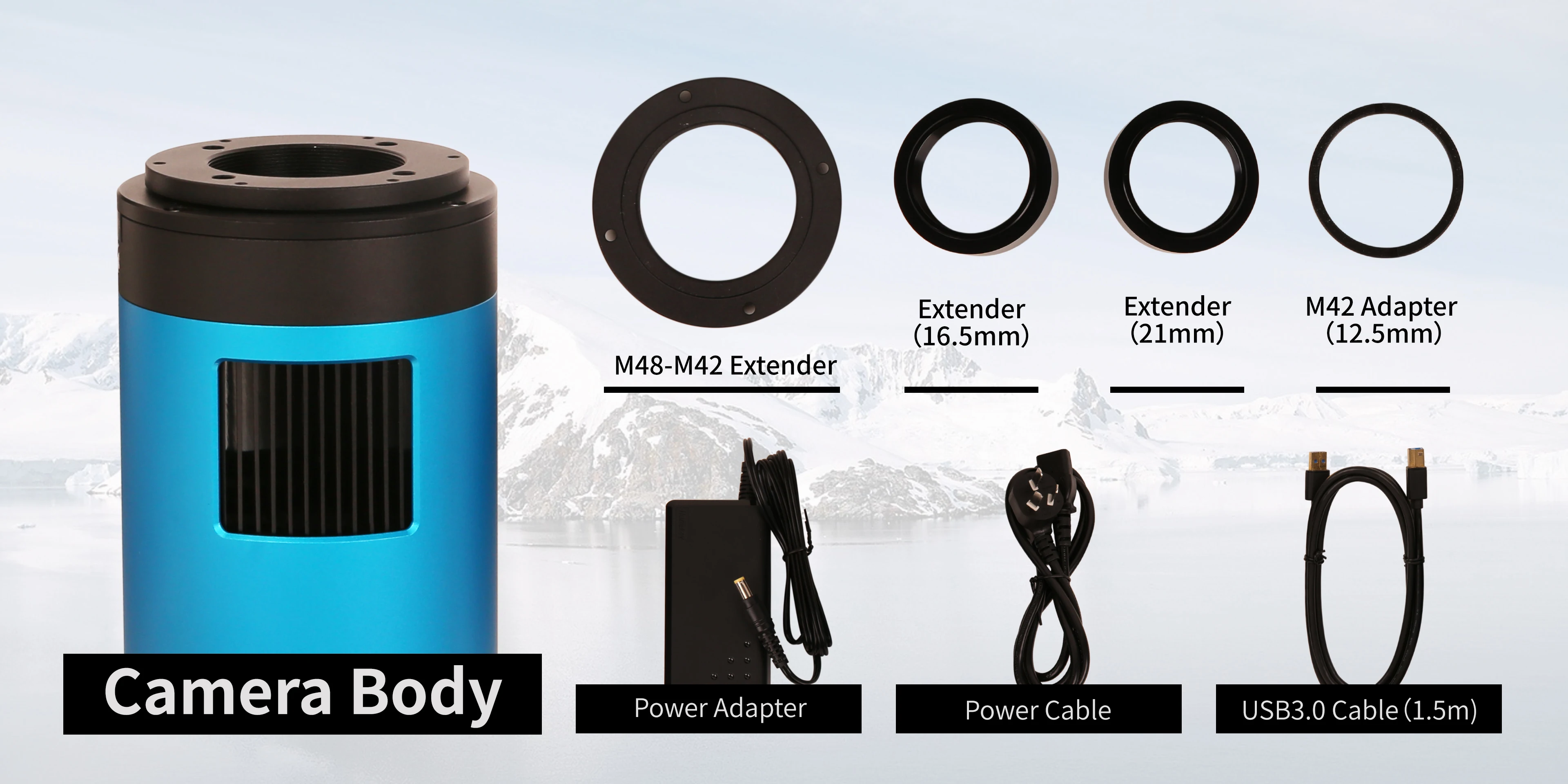 Touptek ATR585M ATR3CMOS08300KMA 8.3MP USB3.0 تلسكوب كاميرا ملونة للتبريد مع سوني IMX585 1/1.2 بوصة CMOS Deepsky TOUPSKY