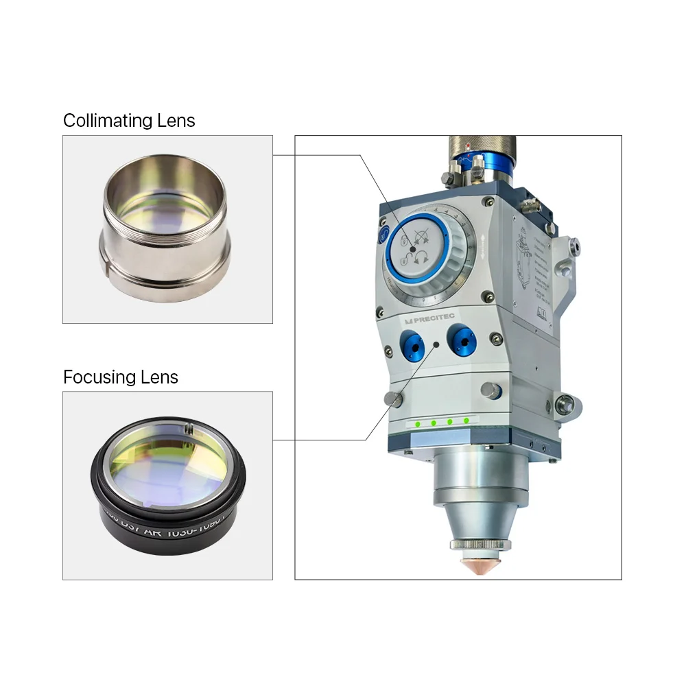 Cloudray High Quality Crystal Low Loss Anti-reflectance  Fiber Focusing Lens & Collimating Lens Tube