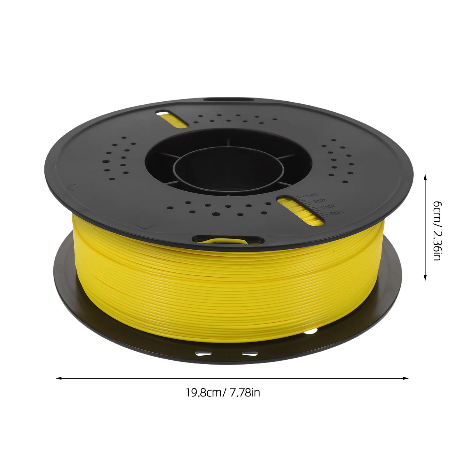 1 Roll 1.75mm Yellow Pla Filament for 3D Printers Seamless Integration Reliable Extrusion Glossy Finish Pla 3D