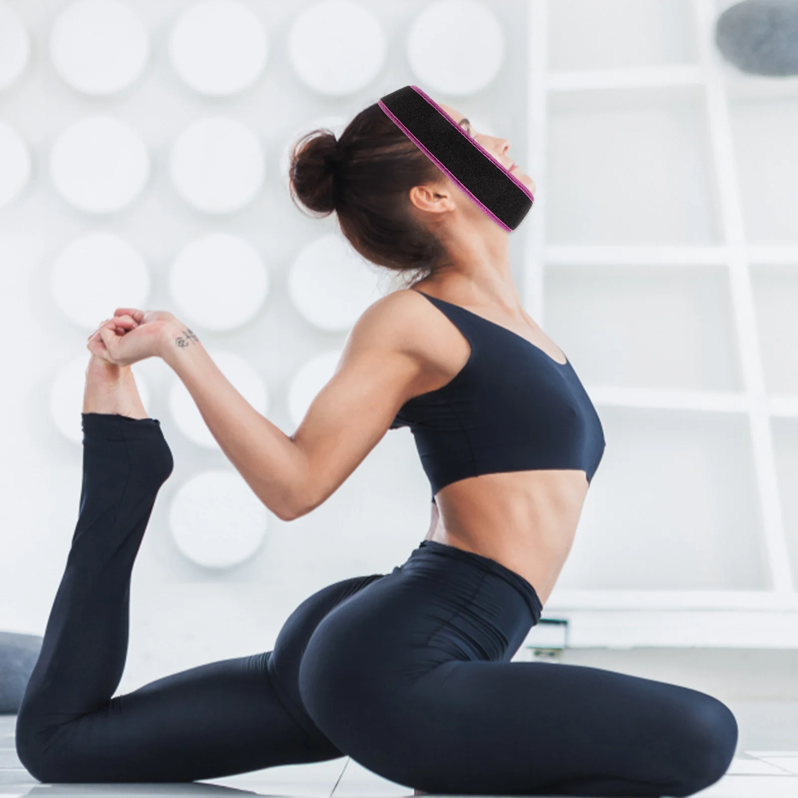 

Портативная повязка на голову для акупрессуры, мягкий прочный материал, модный аксессуар, повязка на голову для фитнеса, массажа