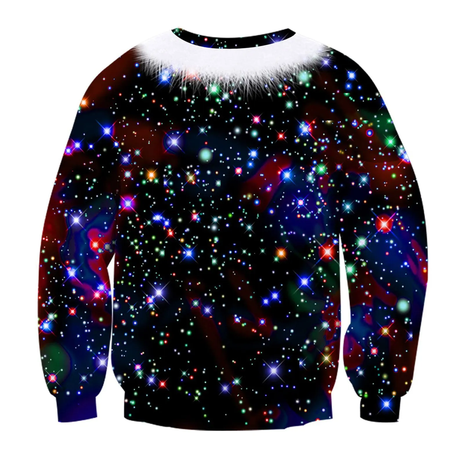 Men Women Christmas Funny Ugly Pullvoers Sweater Novelty 3D Graphic Long Sleeve Round Neck Loose Sweatshirt Para Mujer Sudaderas