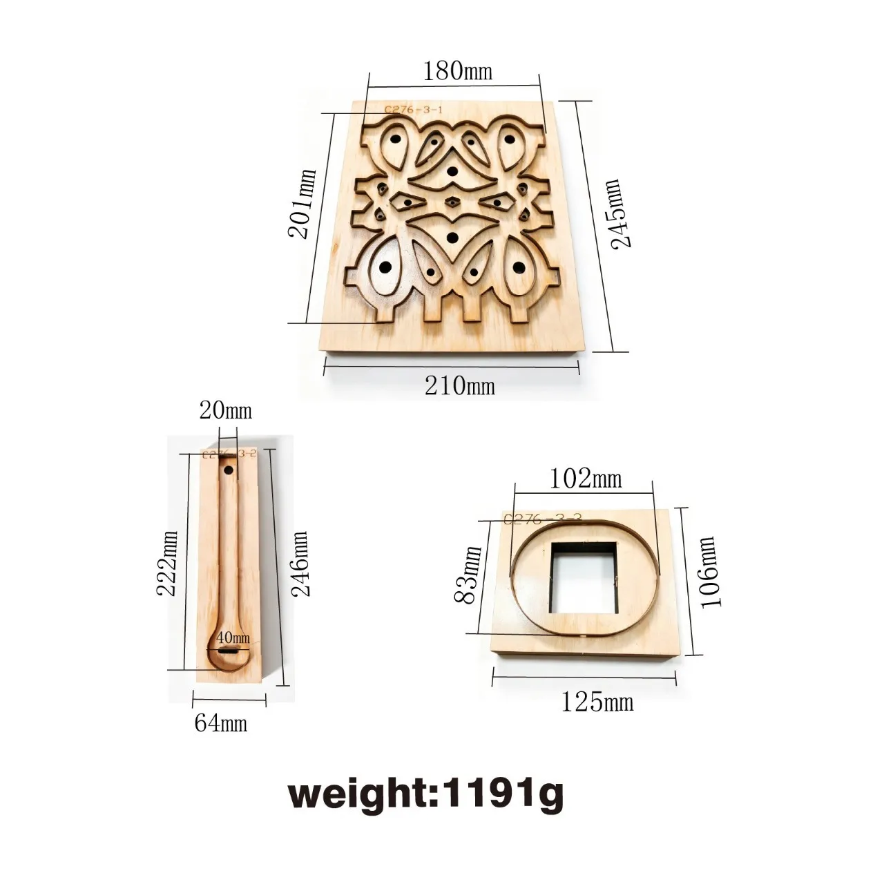 Hollow‑Design Bucket Bag Leather Cutting Die, DIY Handcraft Leather Blanking Steel Rule Die, Multi‑Purpose Die for Small Pouch
