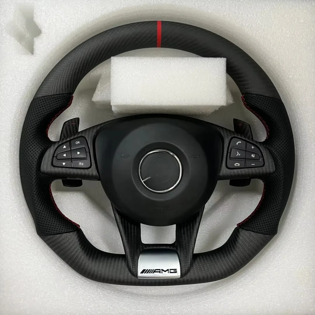 

For AMG W205 W213 W177 W166 C43 C63 C CLASS E63 Cls Gle Performance Custom Carbon Fiber Car Steering Wheelcustom