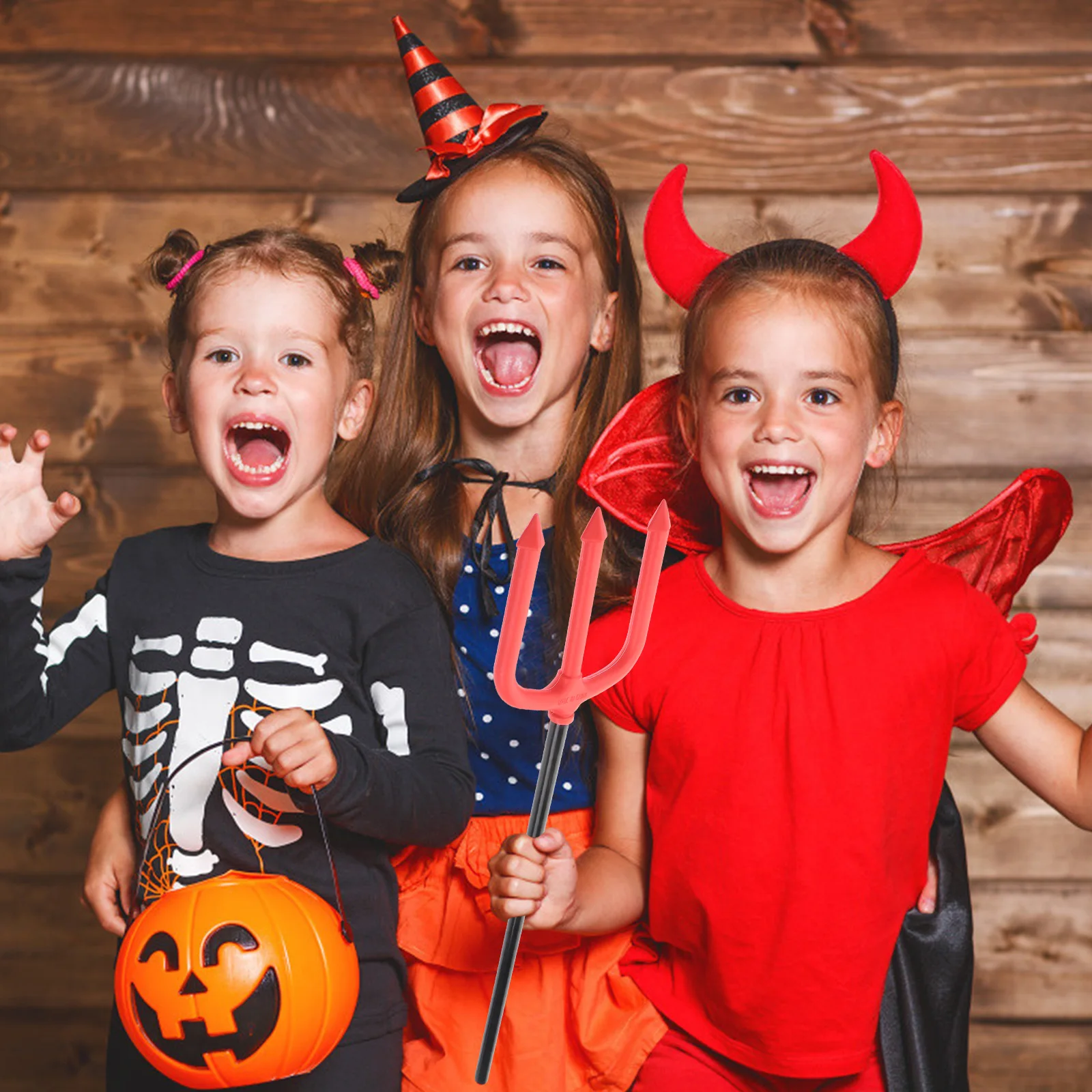 

3Pcs Halloween Trident Cheering Stick Cosplay Devil Accessory Durable Pe Material Party Supplies Cheering Trident