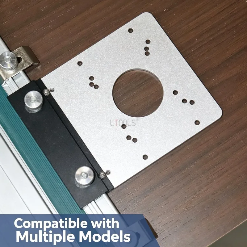 Router Trimmer Base Plate Drilling Position Template Universal Router Base Plate for Edge Trimmer Wood Router Milling Machine