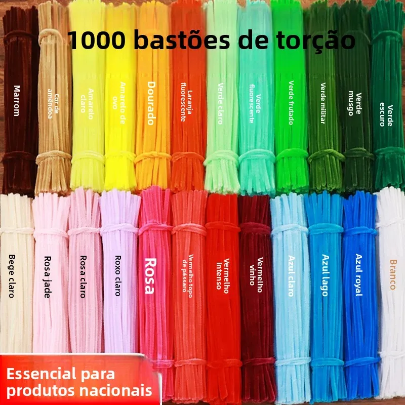 thickened-twist-sticks-flower-bouquet-diy-material-kit-macaron-hair-bands-children's-crafts-supplies-kindergarten-sunflower-t