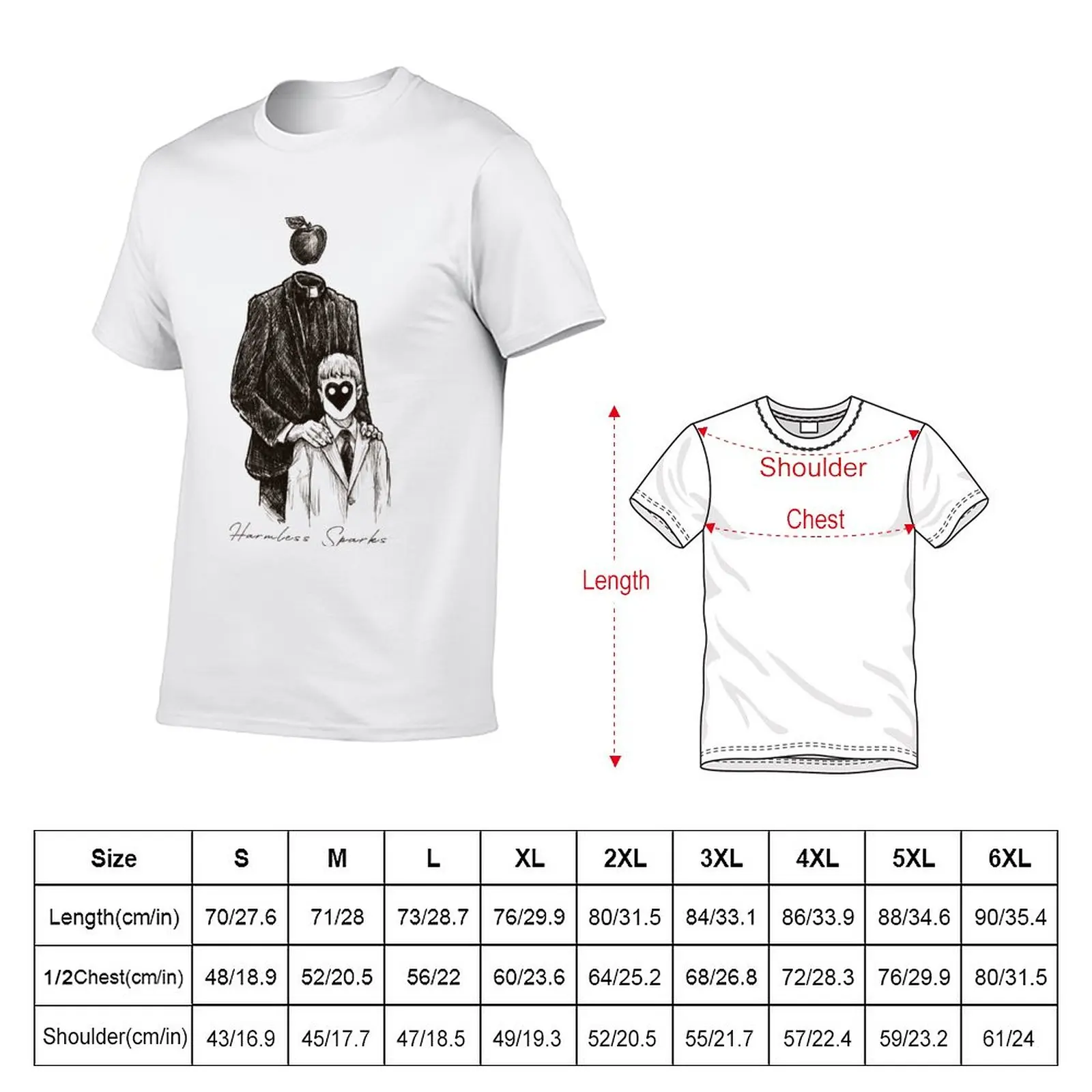 Harmless sparks T-Shirt man clothes boys white t shirts funny t shirts mens plain t shirts