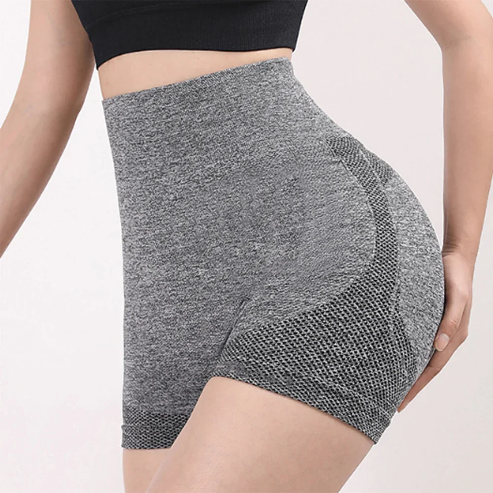 Lady Yoga Shorts High Waist Workout Pants Slim Butt Lift Breathable and Stretchy Available in Different Colors