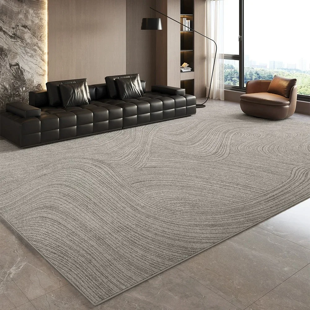 Nordic Gray Living Room Carpet Light Luxury Home Decoration Rug Large Area Floor Mat Bedroom Rugs Short Plush Mats Tapete Sala