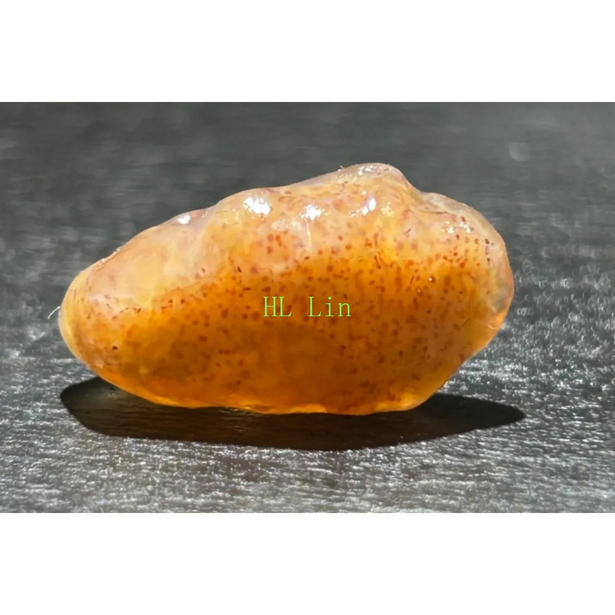 Earthy Tone Banded Pattern Candy Agate,Glass Vial Display, 10-15mm Unpolished, Wire Wrapping.Candy Agate