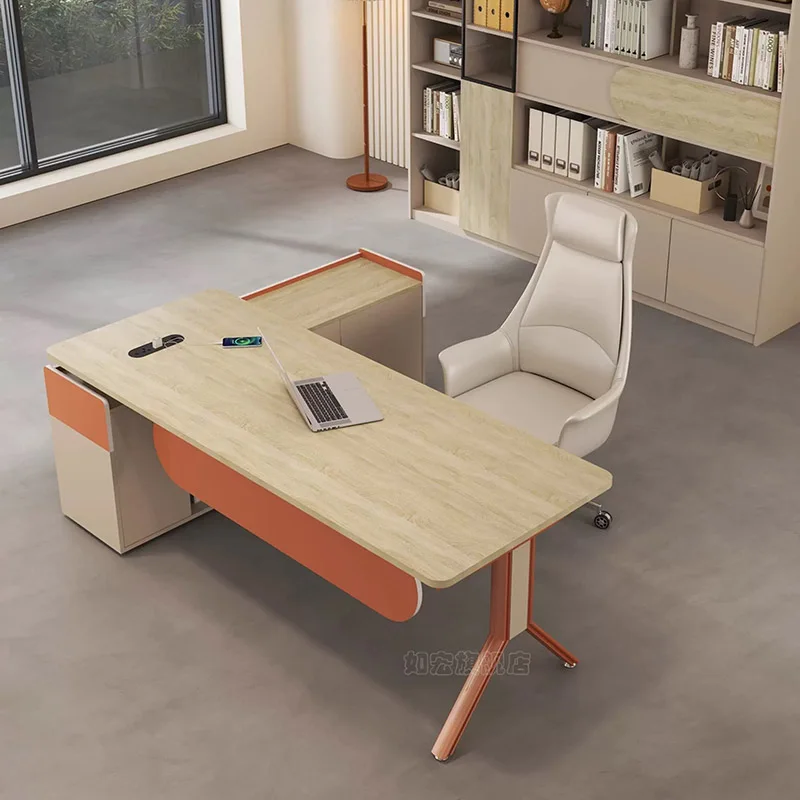 Storage Design Office Desk Wooden Modern Organizers Aesthetic Nordic Office Desk Executive Luxury Scrivania Salon Furniture