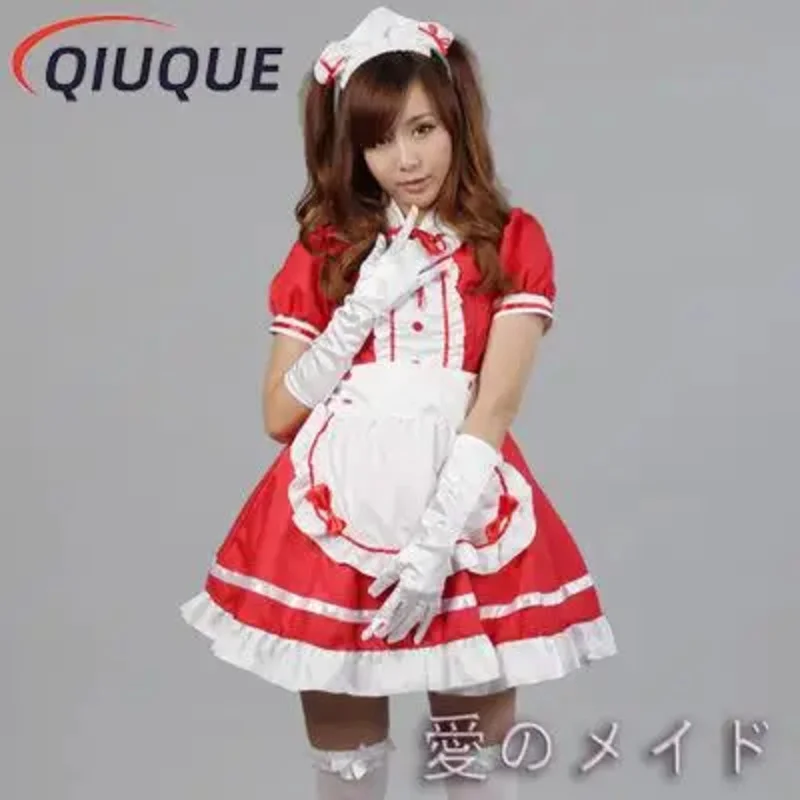 Frauen Dienst mädchen Outfit süße Gothic Lolita Kleider Anime K-on! Uniformen plus Größe Halloween Kostüme Cosplay Kostüm