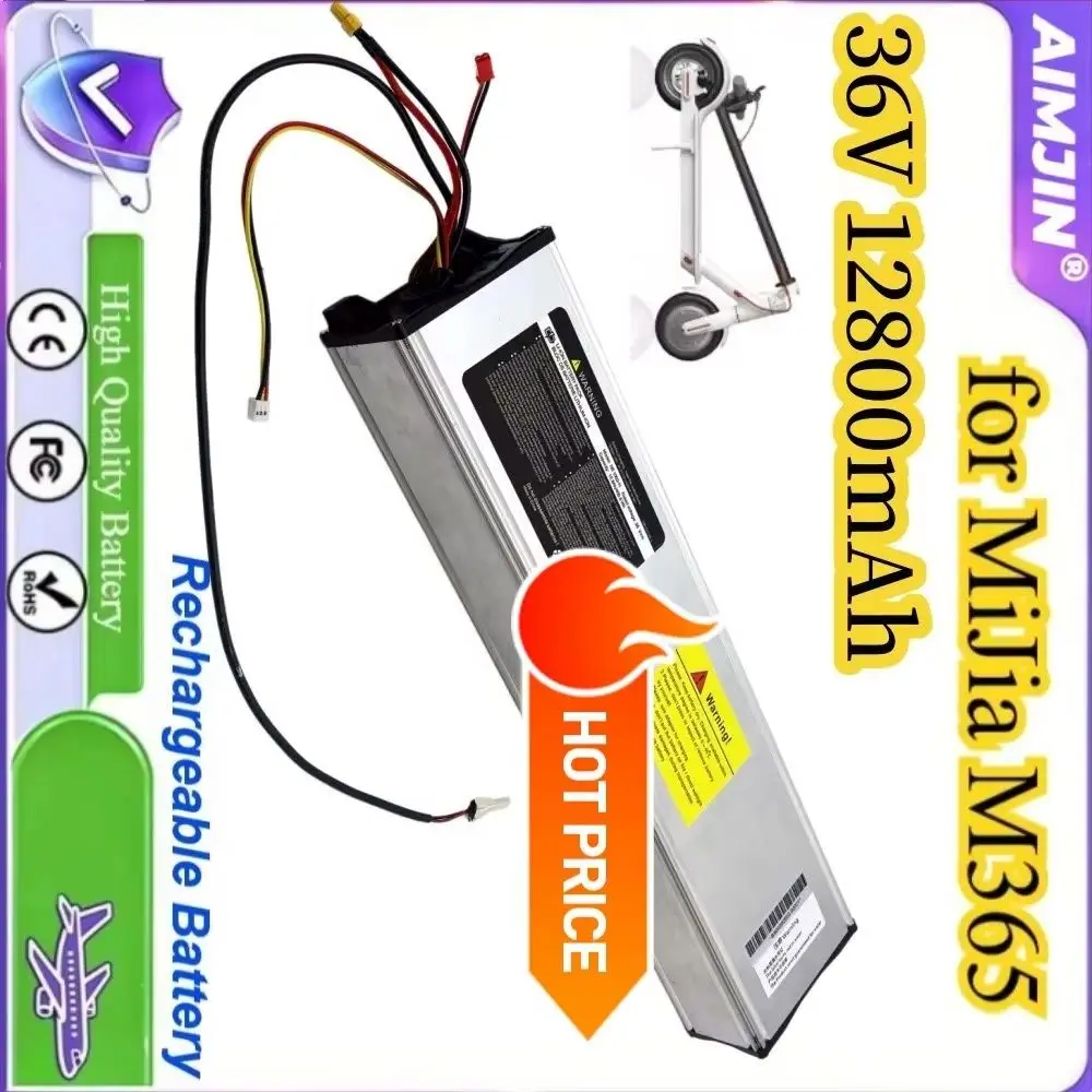 36V 12800mAh High Capacity Battery Pack for XIAOMI M365 pro Scooter Original Endurance Replacement Battery