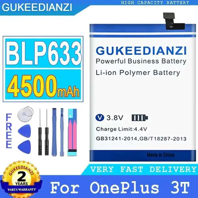 

4500Mah BLP633 Mobile Phone Battery Premium Replacement For Oneplus 3T