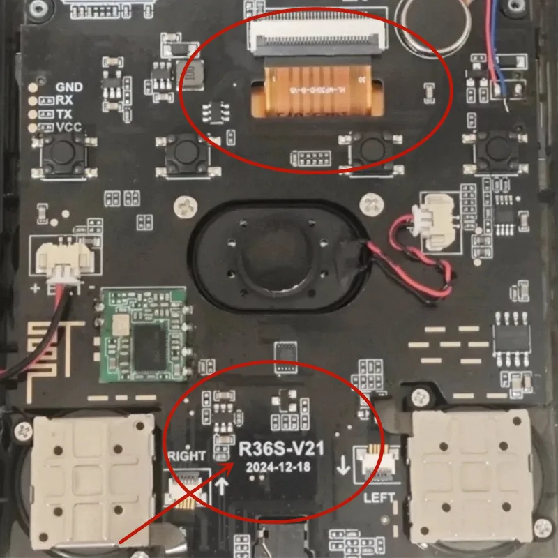 Compatible Motherboard Model R36S-V21 2024-012-18 Console Screen LCD Display Without Replacement Part For R35S R36S Game