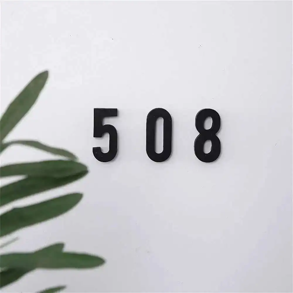 Acrylic Black Uppercase English Letters Interior Wall Garden Wedding Decorative Alphabet