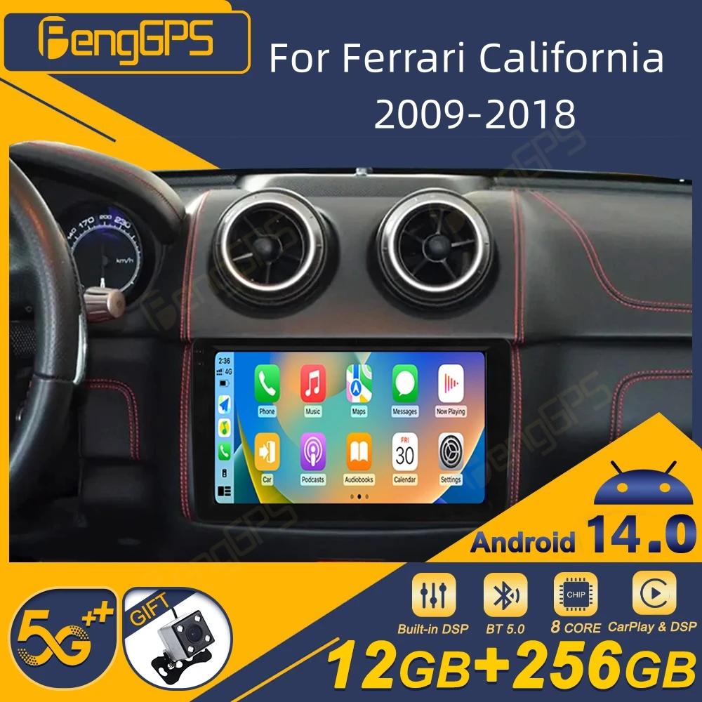 

Android Car Radio For Ferrari California 2009-2018 Multimedia Player Wireless Carplay Autoradio Stereo GPS Navi Touch Screen BT