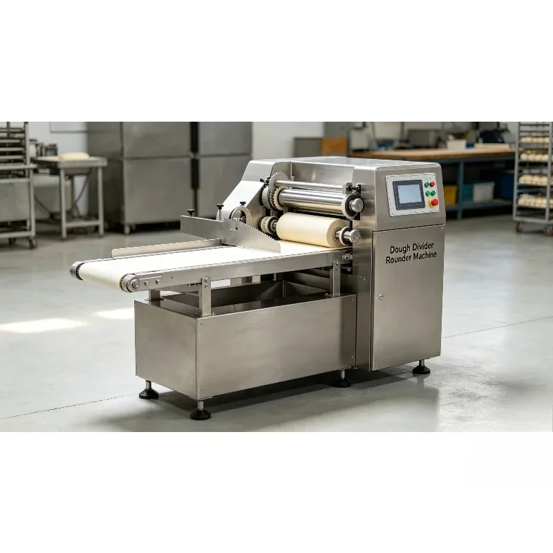 Customized High Quality Dough Sheeter Rounder Machine Dumpling Pizza Dough Ball Making Equipment Bakery Restaurant