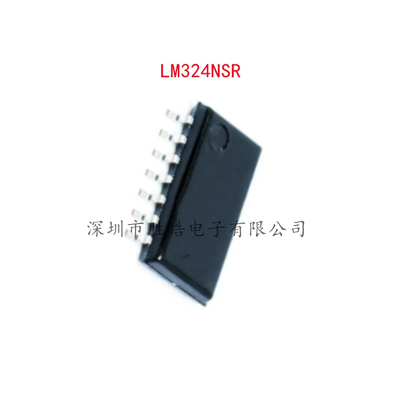 (10PCS)  NEW  LM324NSR   LM324   324NSR    Latch Chip  The Middle Body Is 5.2 MM  SOP-14  Integrated Circuit