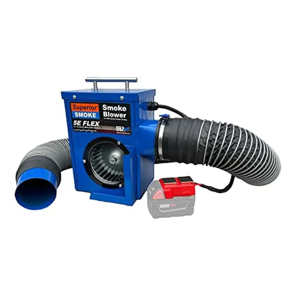 Cordless Smoke Blower w/ Power Tool Adapter Find Sewer Gas Sources Blows Dense Smoke 180 CFM 8lb 1.3