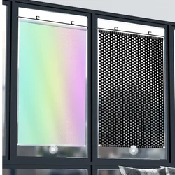 Universal Roller Blinds Suction Cup Sunshade Blackout Curtain with Thermal Insulated UV Protection Nail-free Car Window Shades