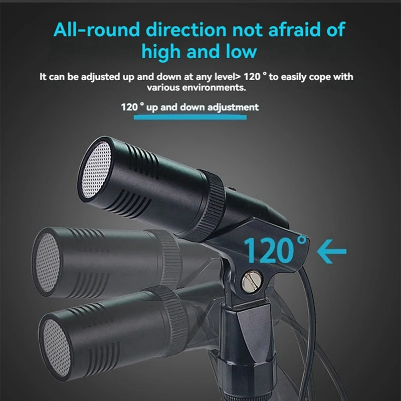 ميكروفون مكثف لتسجيل سطح المكتب لأجهزة الكمبيوتر المحمول وبث ألعاب الفيديو والبث الصوتي