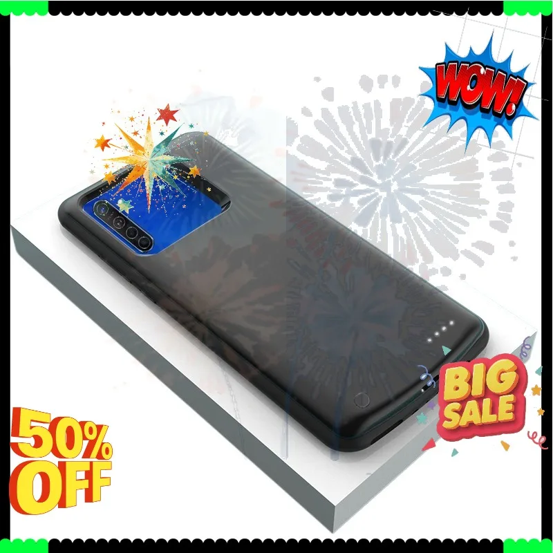SWZY 10000mAh For realme GT Battery Charger Case Portable External Charging Power Bank Case Mobile Phone Accessories