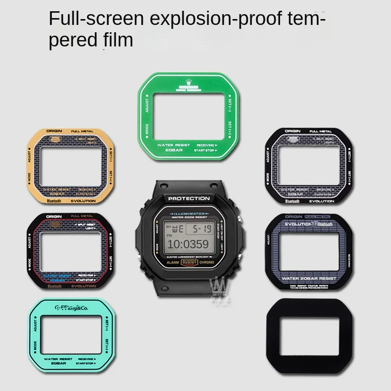 Watch Mirror Protective Film For Casio Small Squar DW5600 Tempered Film 3229 DW-5600 GW-B5600 DW-5635 gw-m5610 Screen Protector