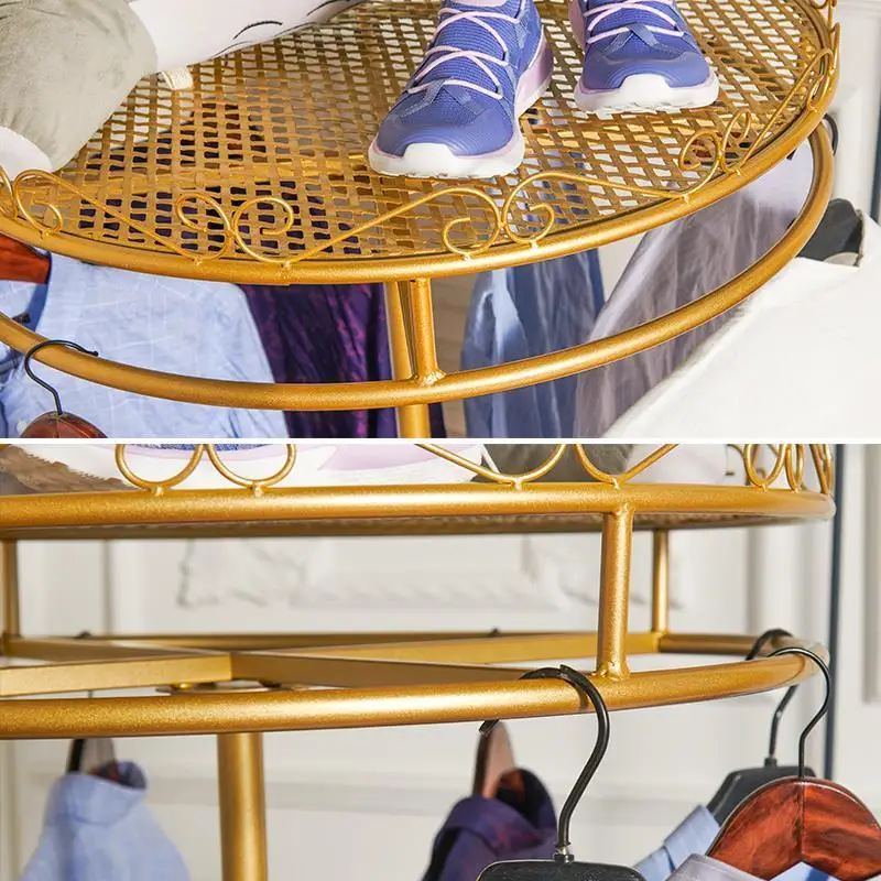 Custom. [1044 People] round Clothes Rack Floor Rotating Children's Clothing Store Display Shelf Opening a Store C