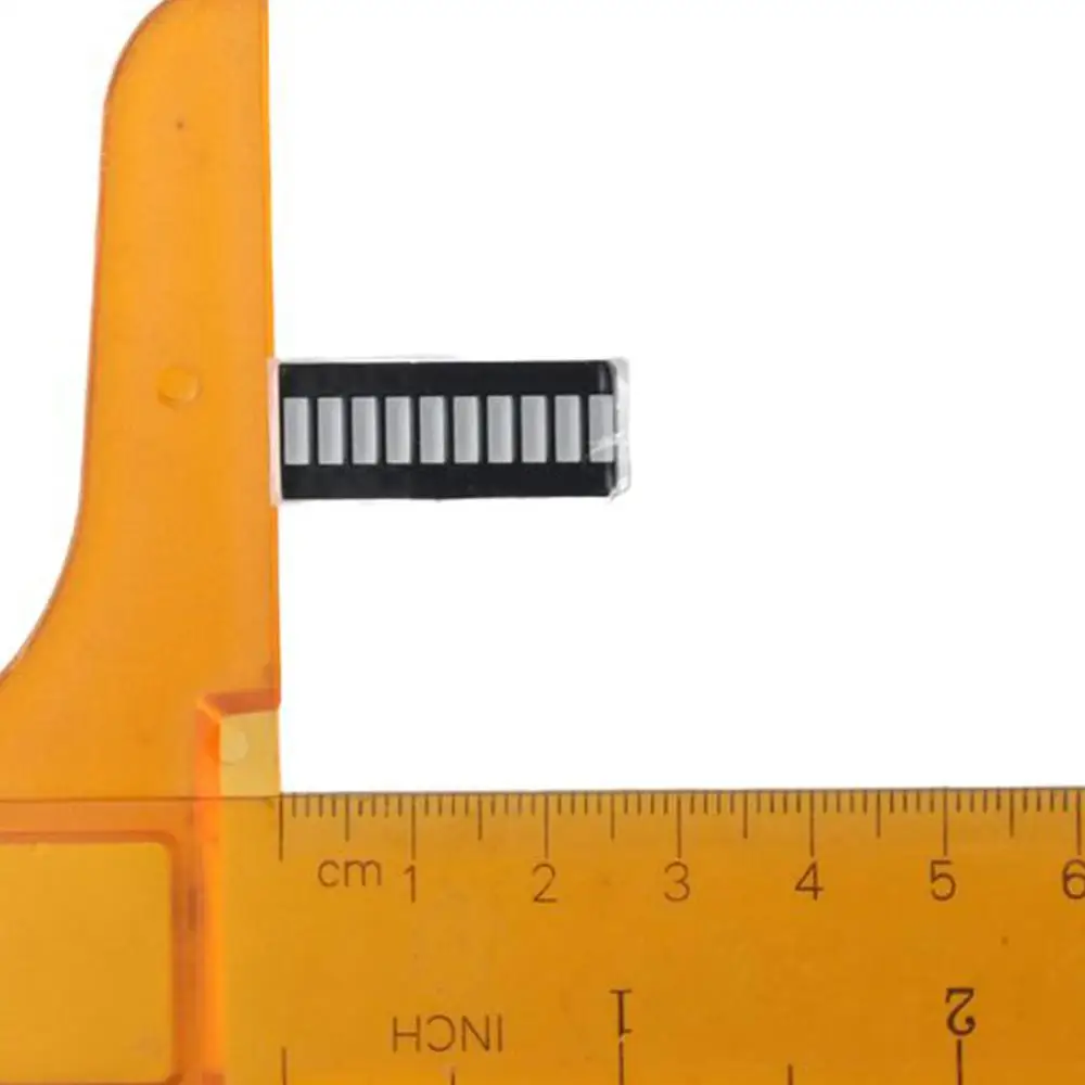 LED Bar Graph Display Module, bateria de metal Power, único módulo LED, 4 cores, 10 segmento