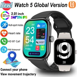 Watch 5 Global Version Men Women AMOLED Screen Always Show Time Heart Rate Bluetooth Call GPS Track Waterproof Sports Smartwatch
