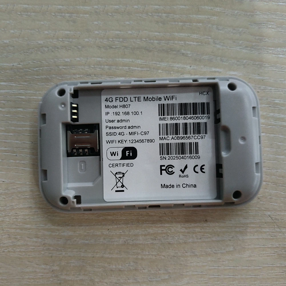 4G Lte راوتر لاسلكي واي فاي مودم محمول صغير في الهواء الطلق هوت سبوت جيب Mifi 150mbps مع فتحة للبطاقات Sim مكرر 2100mah