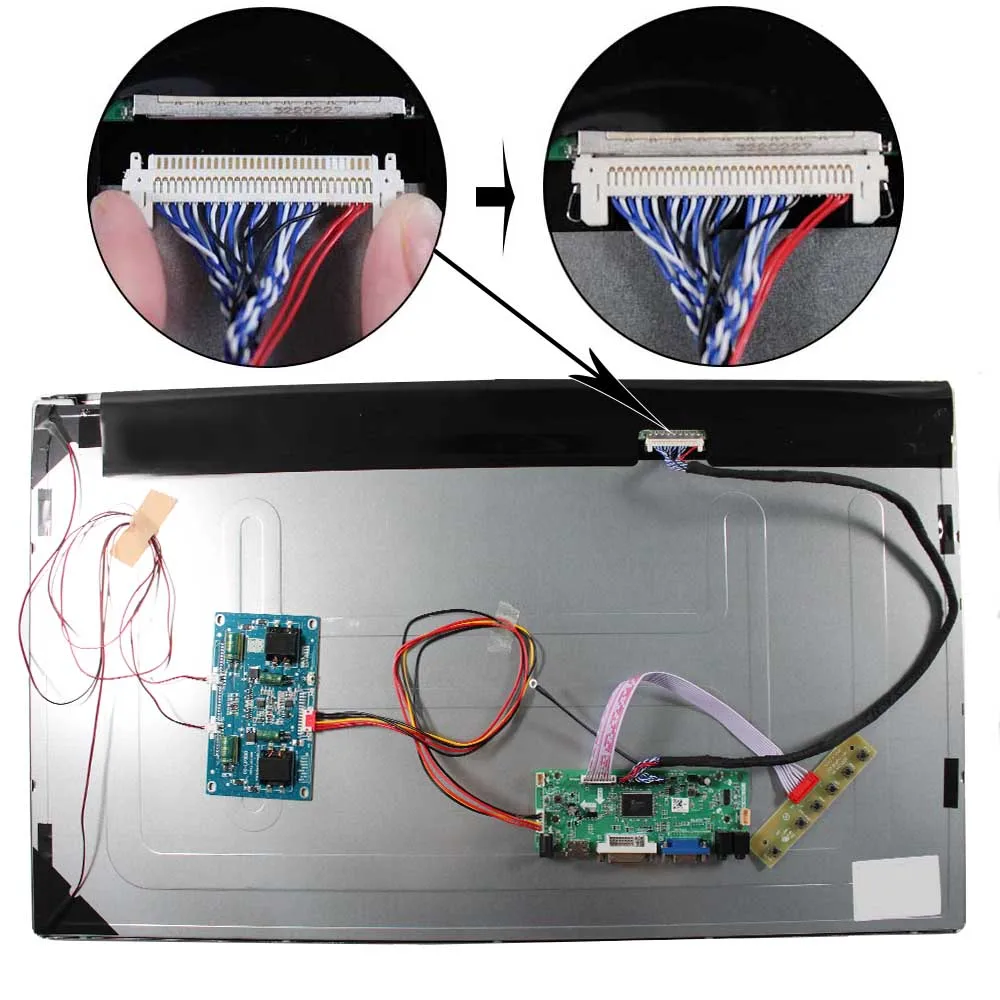 VSDISPLAY 27นิ้ว1920X1080 1500nit TFT-LCD อุตสาหกรรมกลางแจ้งจอแสดงผลหน้าจอขนาดใหญ่โครงการ + HD-MI VGA Driver Board