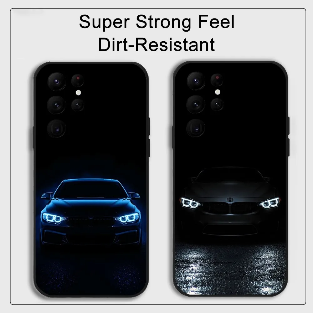 black green blue Car COOL B-Bmws Phone Case  Samsung S series s20 s21 s22 s23 s24 FE Plus Ultra TPU Soft to Skin-friendly case