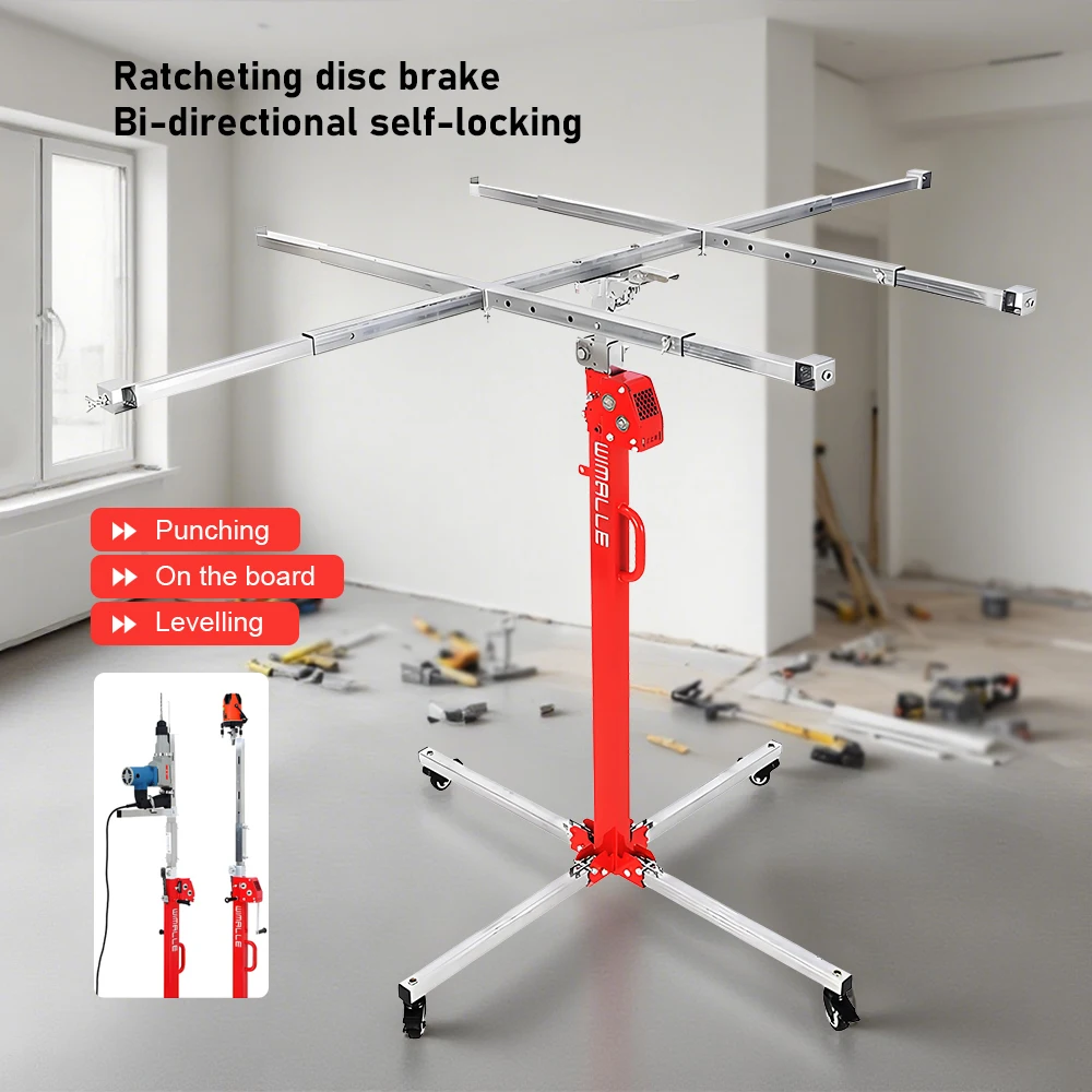 

Подъемник для гипсокартона с ручным управлением, монтажный подъемный кронштейн для лампы, подъемный держатель для мобильной подставки, небольшой кронштейн для пробивания отверстий на потолке