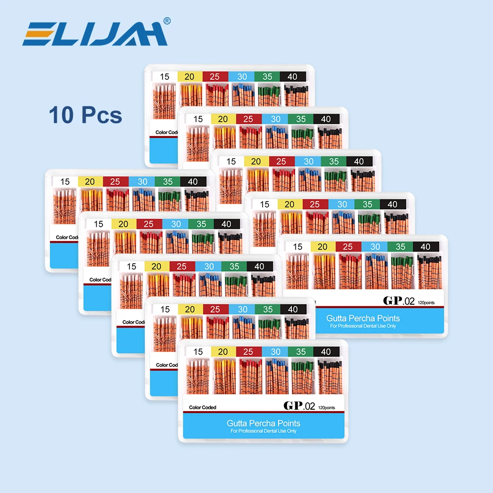 ELIAJH10Box/Set Dental with Scale Absorbent Paper Points Sterile Root Canal Endodontic Paper Tips Dentistry Filling Materials