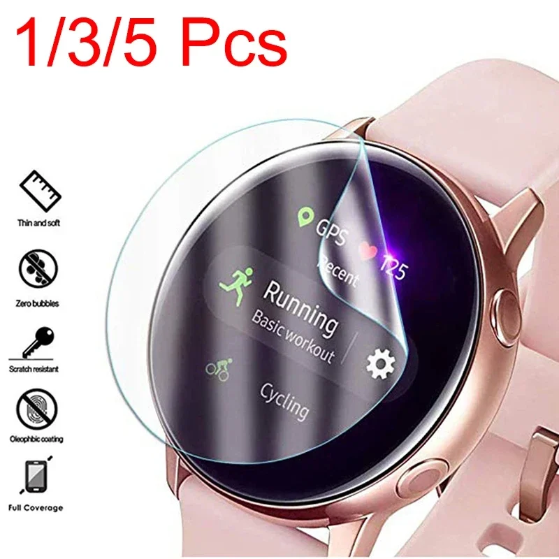 1-5PCS Screen Protector For Samsung Galaxy Watch 7 6 40 44 mm Classic 43mm 47 Hydrogel Film Accessories Galaxy Watch 7 Not Glass