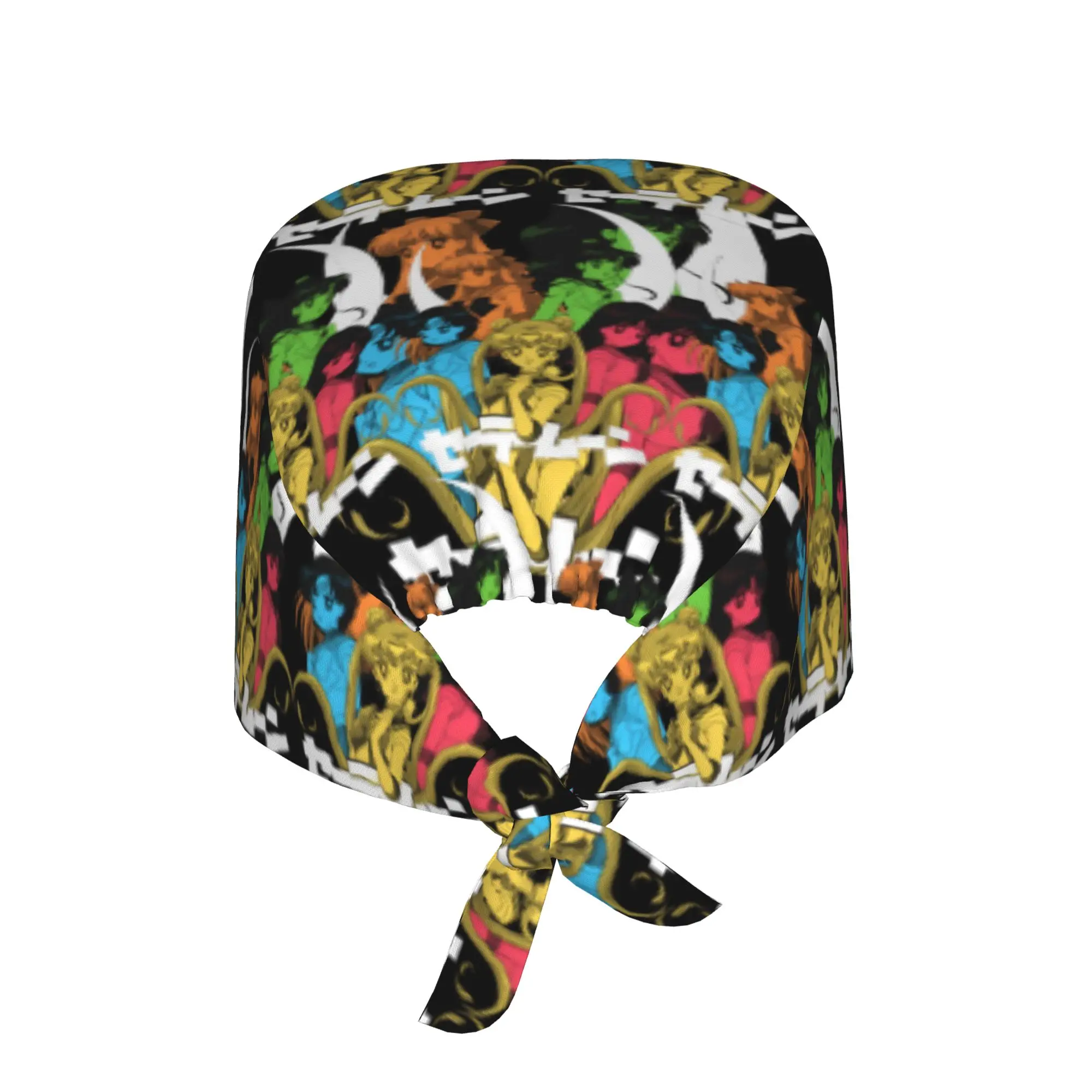 Custom Sailors Anime Moons Scrubs Cap Surgical Hats Women Men Tsukino Usagi Operating Room Cap Operator Hats Lab Works Hat - view 3