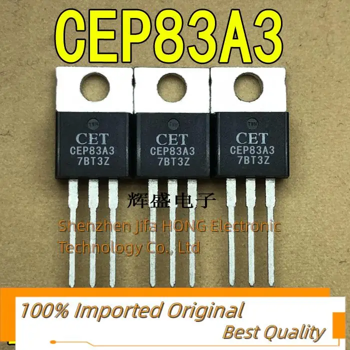 10PCS/Lot   CEP83A3 TO-220 MOSFET 30V 100A  Imported Original  Best Quality Original In Stock