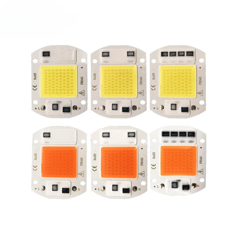 

LED Grow COB Light Chip Full Spectrum AC 110V 220V 10W 20W 30W 50W-100W No Need Driver for Growth Flower Seedling Grow