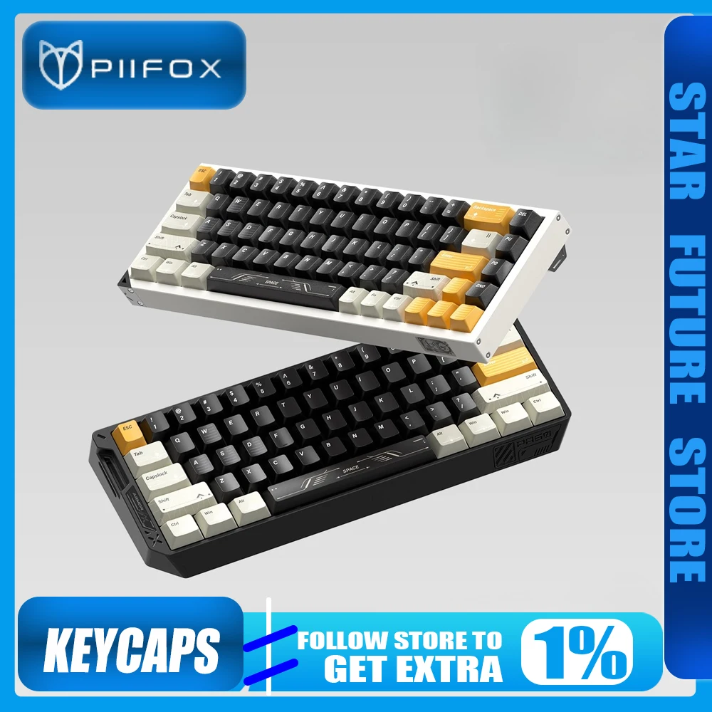 

Колпачки для клавиш PIIFOX OEM PBT, термосублимация, настраиваемые тематические колпачки для клавиш для механической клавиатуры, магнитный переключатель, игровой киберт